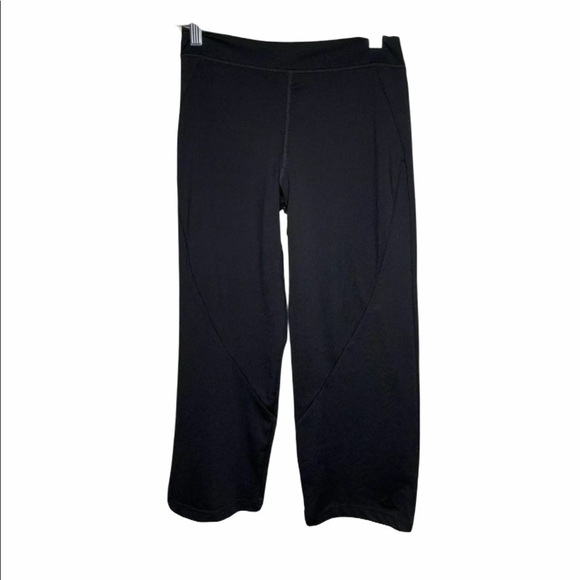 Adidas Womens Crop Workout Pants Small Black - Picture 1 of 5